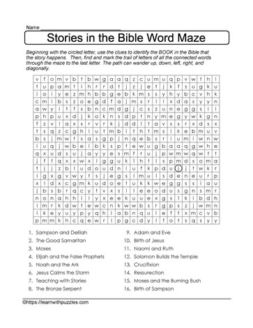 Stories in the Bible Maze